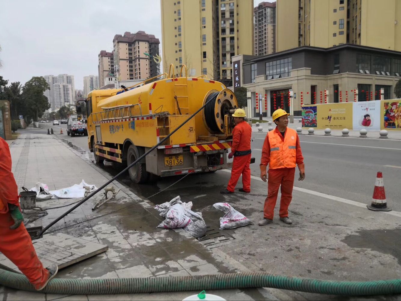浮梁排污管道清淤-管道清洗